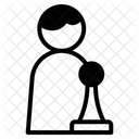 Father Playing Chess Icon