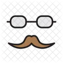 Father Spects Fashion Mustache Icon