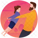 Fatherhood Caring Father Parenthood Icon