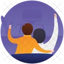 Fatherhood Caring Father Parenthood Icon