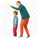 Fatherhood Child Rearing Dad Son Icon