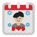 Fathers Day Calendar Icon