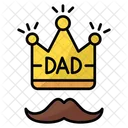 King Mustache Family Icon