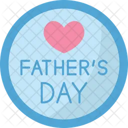Fathers Day Badge  Icon