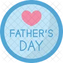 Fathers Day Badge Icon