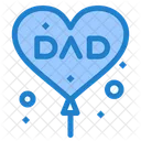 Fathers Day Balloon Love Dad Balloon Icon