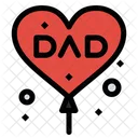 Fathers Day Balloon  Icon