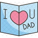 Fathers Day Card  Icon