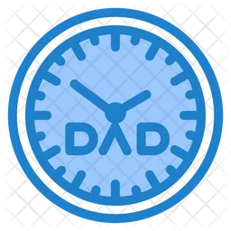 Fathers Day Clock  Icon