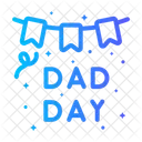 Garland Dad Day Dad Icon