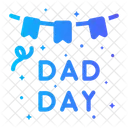 Fathers Day Decoration  Icon