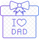 Fathers Day Gift Dad Gift Gift Box Icon