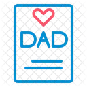 Fathers Day Letter Fathers Day Greeting Greetings Card Icon
