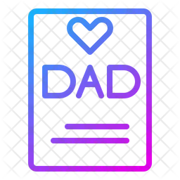 Fathers Day Greeting  Icon