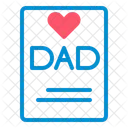 Fathers Day Letter Fathers Day Greeting Greetings Card Icon