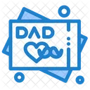 Fathers Day Greeting Card Fathers Day Wishes Greeting Card Icon