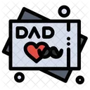 Fathers Day Greeting Card  Icon