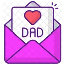 Fathers Day Mail Father 아이콘