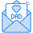 Fathers Day Mail Father 아이콘