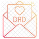 Fathers Day Mail Father 아이콘