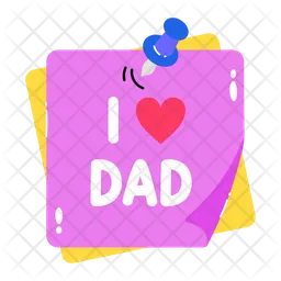 Father’s Day Note  Icon