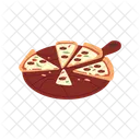 Pizza Fatiar Fatiar Ícone