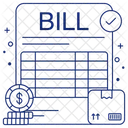 Fatura Conta Boleto De Pagamento Ícone