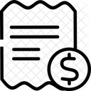 Fatura Financas Conta Ícone