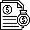 Relatorio De Fatura Relatorio De Documento Relatorio De Renda Ícone