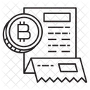 Fatura de bitcoin  Ícone
