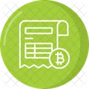 Fatura Criptografica Fatura Bitcoin Bitcoin Ícone