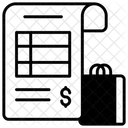 Fatura Conta Financas Ícone