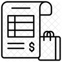 Fatura Conta Financas Ícone