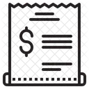 Conta De Pagamento Conta Fatura Ícone