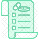 Icone De Linha Duotonica De Fatura Icon