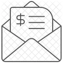 Icone De Fatura Mail Thinline Ícone