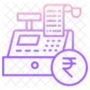 Rupias De Fatura De Transacao Ate Fornecedor Caixa Registradora Ícone