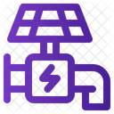 Faucet Water Solar Panel Icon