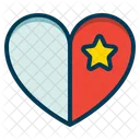 Favorite Heart Star Icon