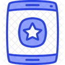 Mobile Feedback Star Dual Ton Icon Icon