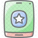 Mobile Feedback Star Awesome Lineal Icon Icon
