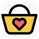 Favorite Shopping Bag Love Icon