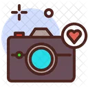 Favorite Camera Love Heart Icon