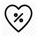 Favorite Discount Black Friday Commerce Icon