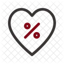 Favorite Discount Black Friday Commerce Icon