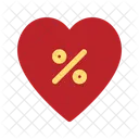 Favorite Discount Black Friday Commerce Icon