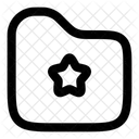 Folder Favourite Star Icon