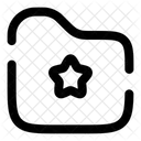 Folder Favourite Star Icon