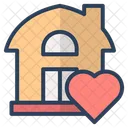 Love Heart Real Estate Icon