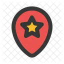 Favorite Location Map Pin Icon